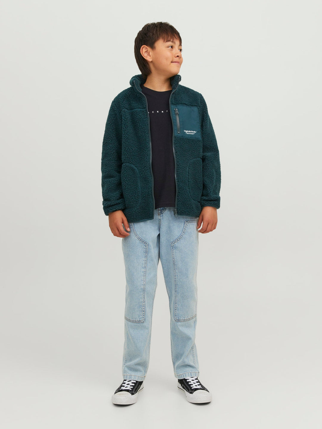 Jack & Jones Junior Star T - skjorte - Black for barn - Brobrobrille