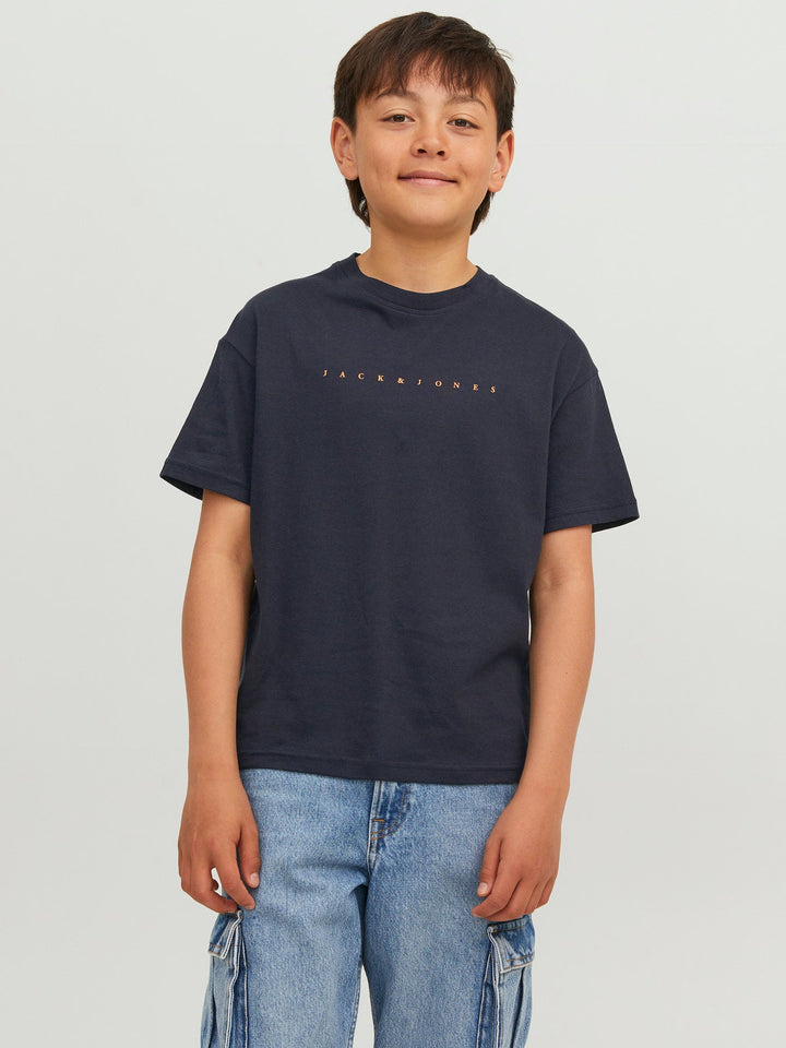 Jack & Jones Junior Star T - skjorte - Dark Navy for barn - Brobrobrille