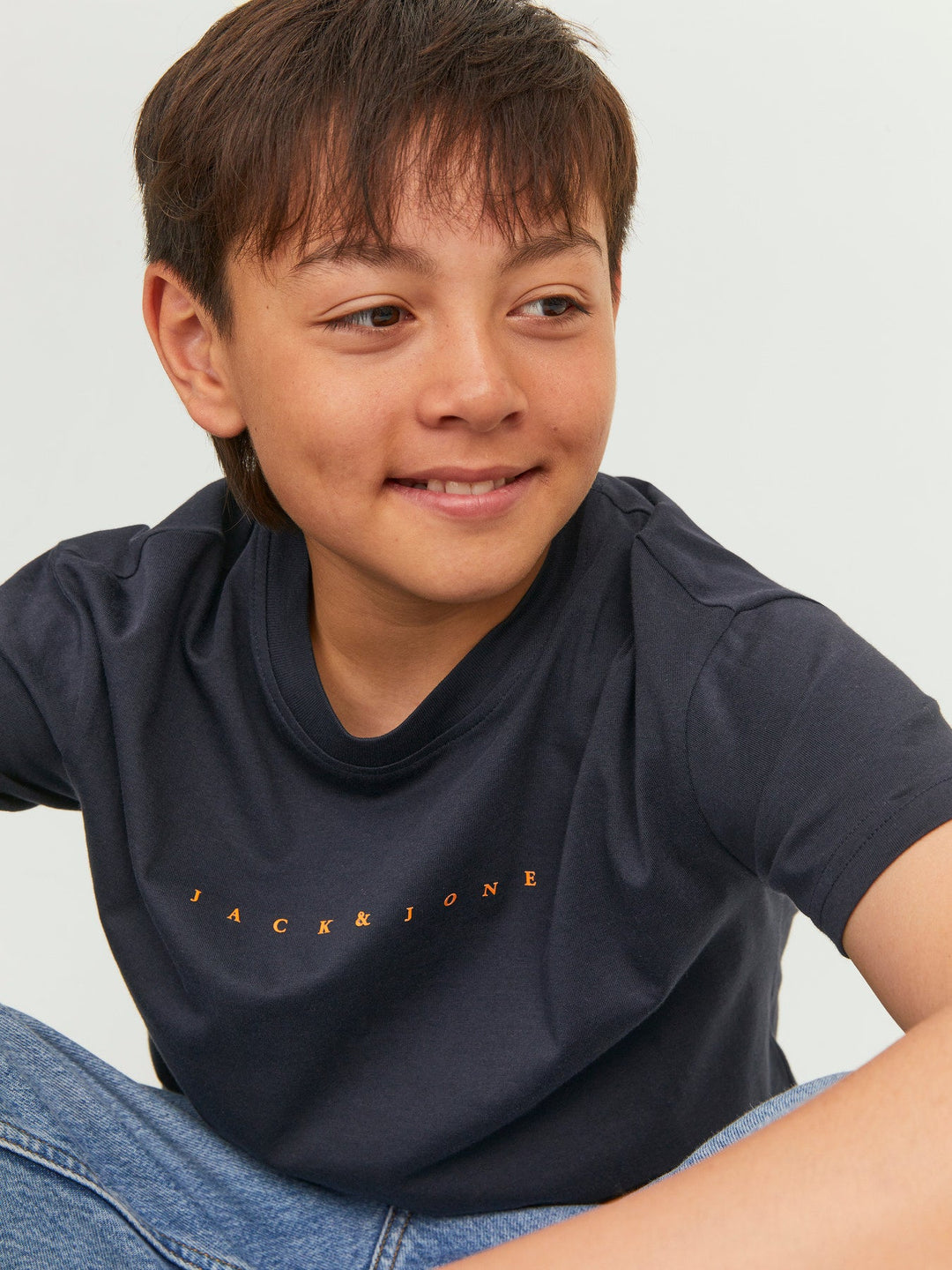 Jack & Jones Junior Star T - skjorte - Dark Navy for barn - Brobrobrille