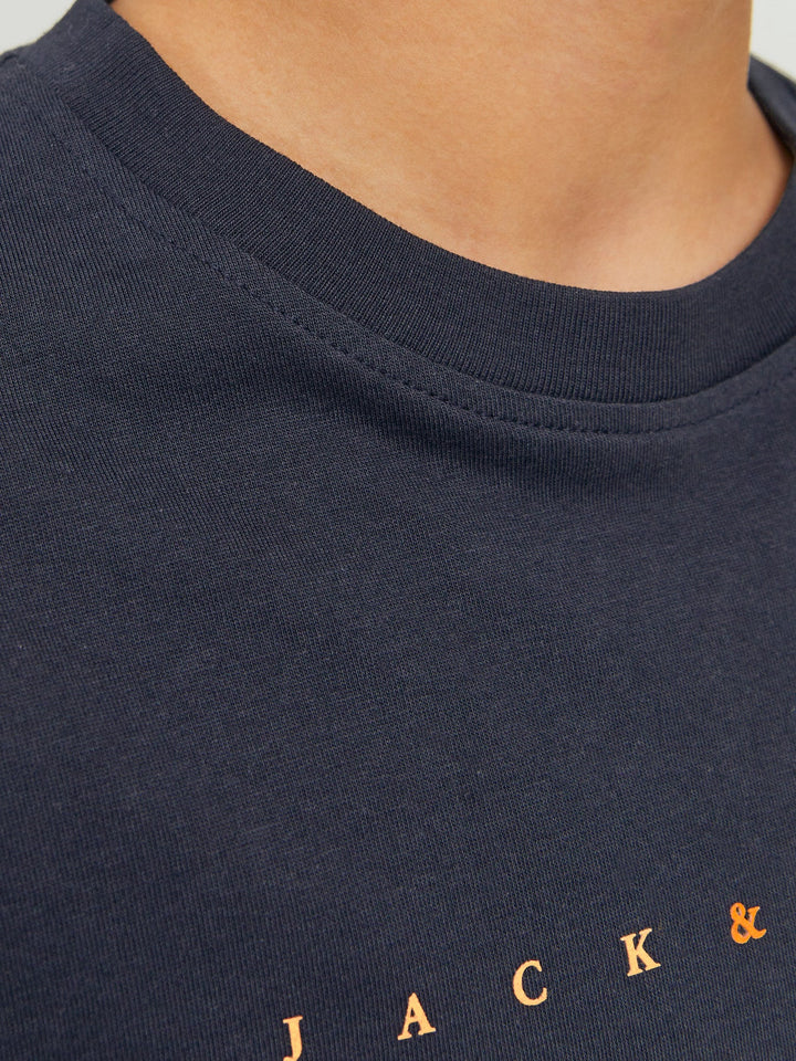 Jack & Jones Junior Star T - skjorte - Dark Navy for barn - Brobrobrille