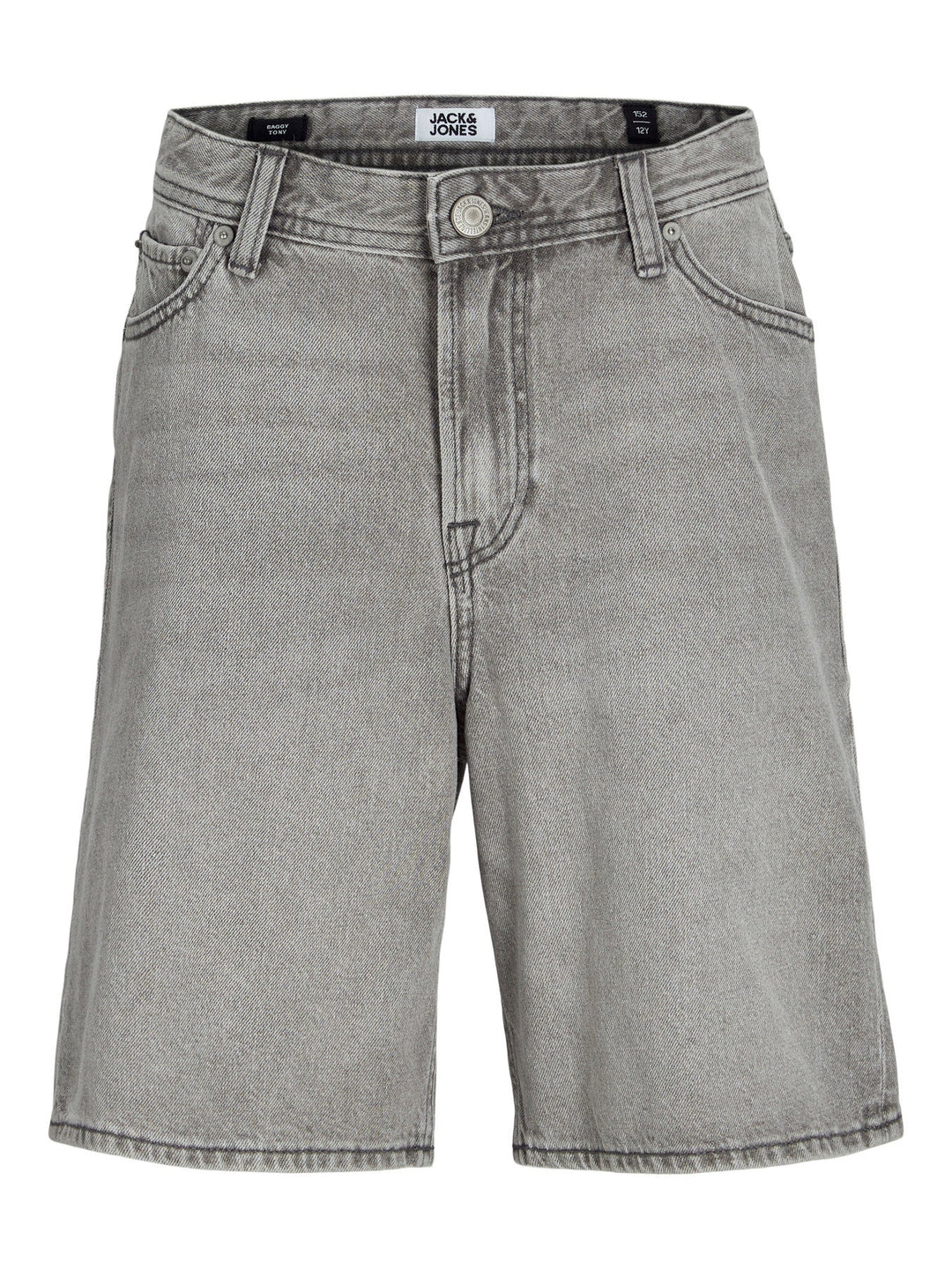 Jack & Jones Junior Tony denimshorts med elastisk liv – Grey Denim for barn - Brobrobrille