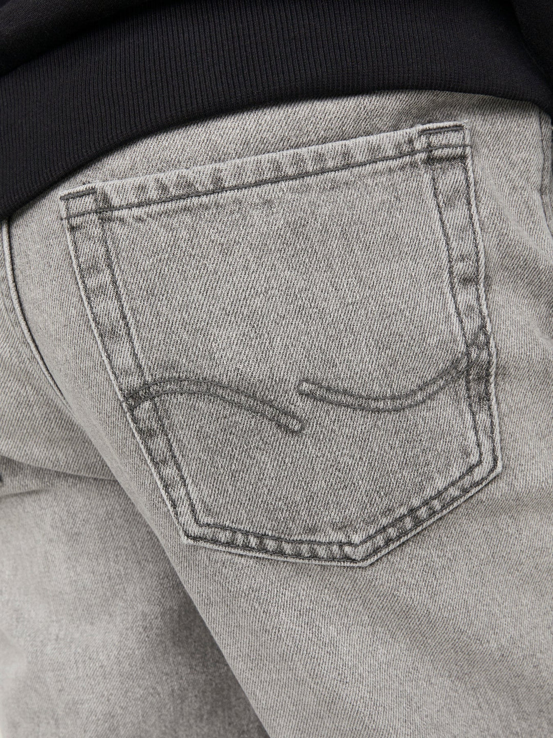 Jack&Jones Junior Chris jeans i grå bomullsdenim – Grey Denim for barn - Brobrobrille