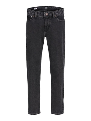 Jack&Jones Junior Chris jeans med stretch og høyt liv – Black Denim for barn - Brobrobrille