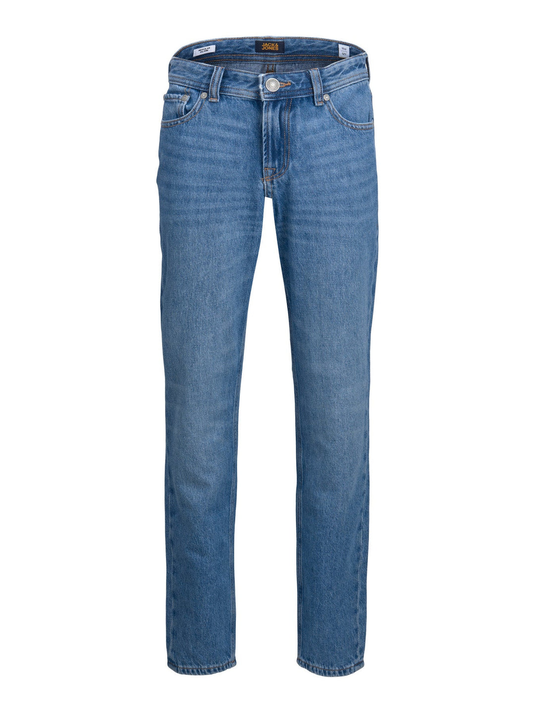 Jack&Jones Junior Clark jeans med straight fit – Blue Denim for barn - Brobrobrille