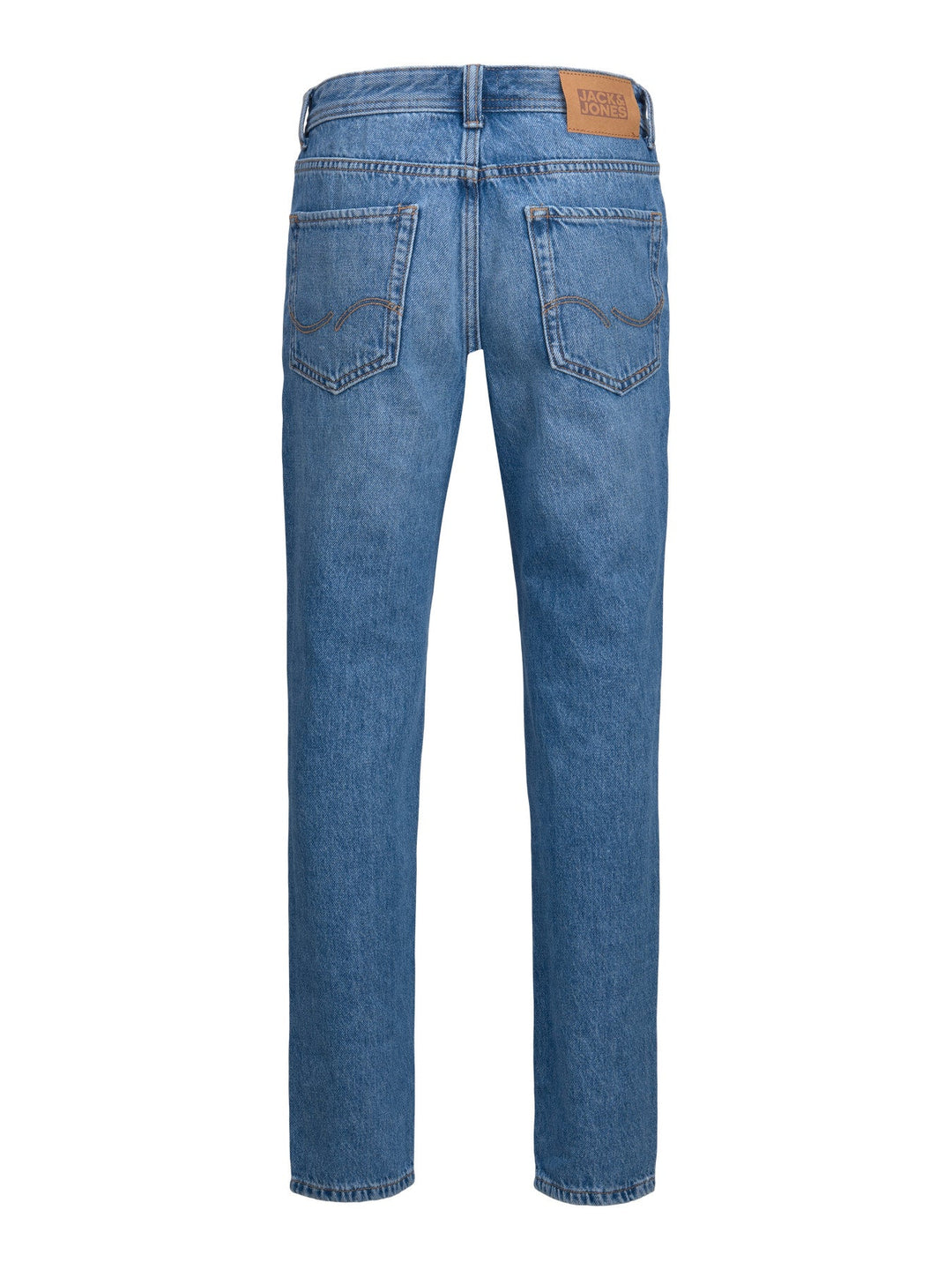 Jack&Jones Junior Clark jeans med straight fit – Blue Denim for barn - Brobrobrille