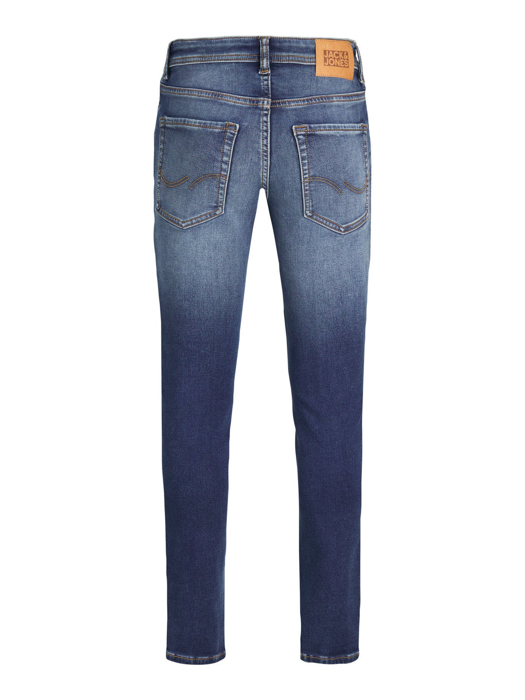 Jack&Jones Junior Glenn jeans med slim fit og glidelås – Blue Denim for barn - Brobrobrille
