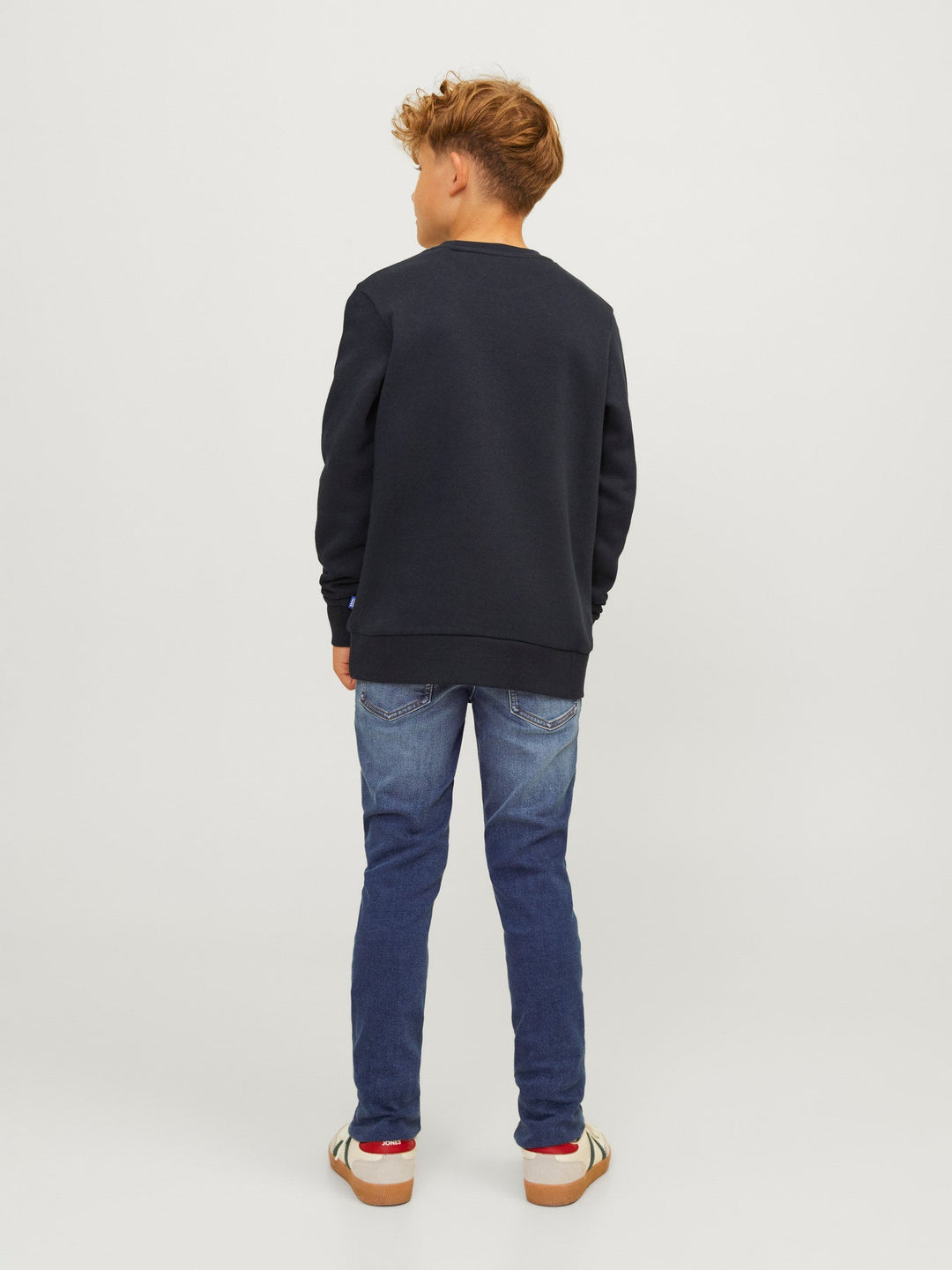 Jack&Jones Junior Glenn jeans med slim fit og glidelås – Blue Denim for barn - Brobrobrille