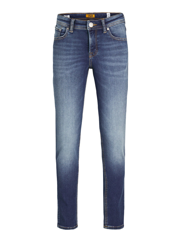 Jack&Jones Junior Glenn jeans med slim fit og glidelås – Blue Denim for barn - Brobrobrille