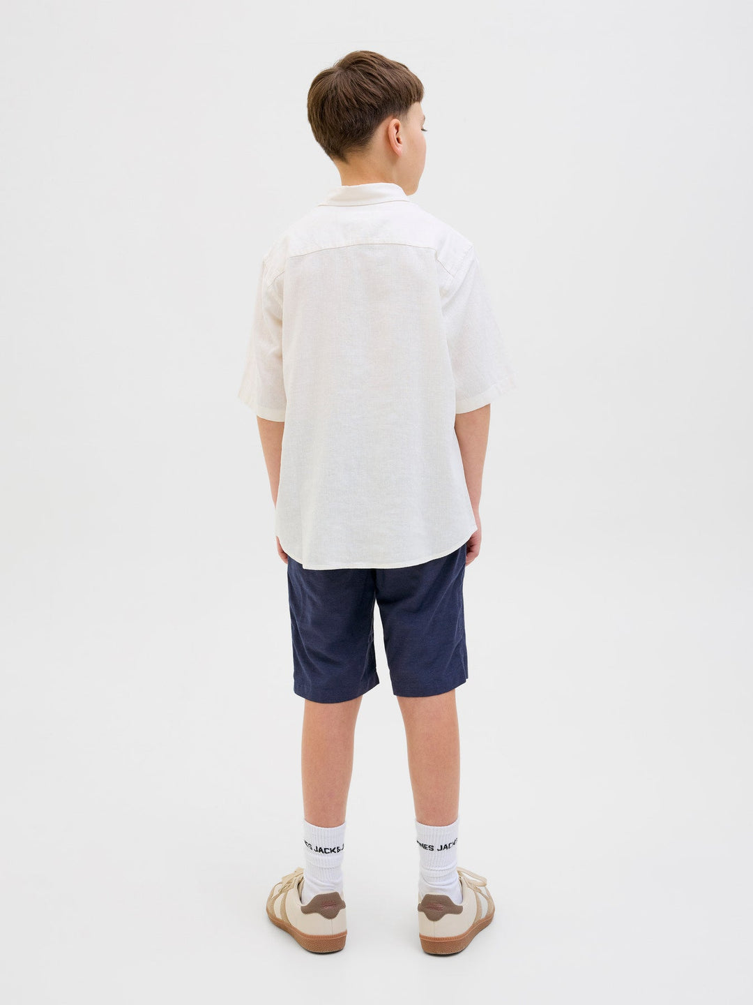Jack&Jones Junior Jaiden joggershorts i bomull – Night Sky for barn - Brobrobrille