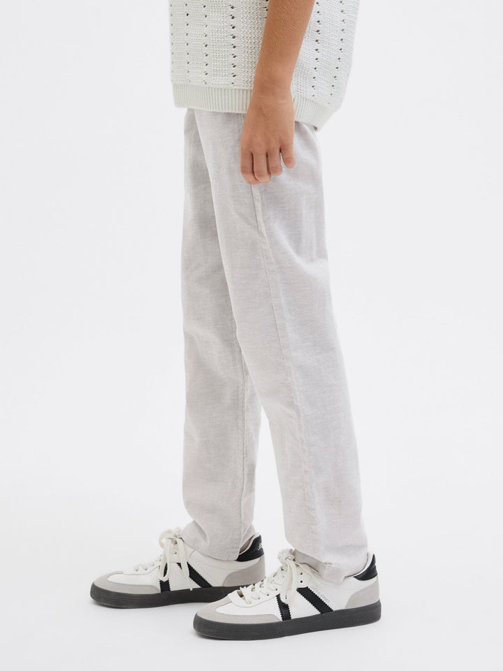 Jack&Jones Junior Kane joggebukse i bomull – Crockery Melange for barn - Brobrobrille