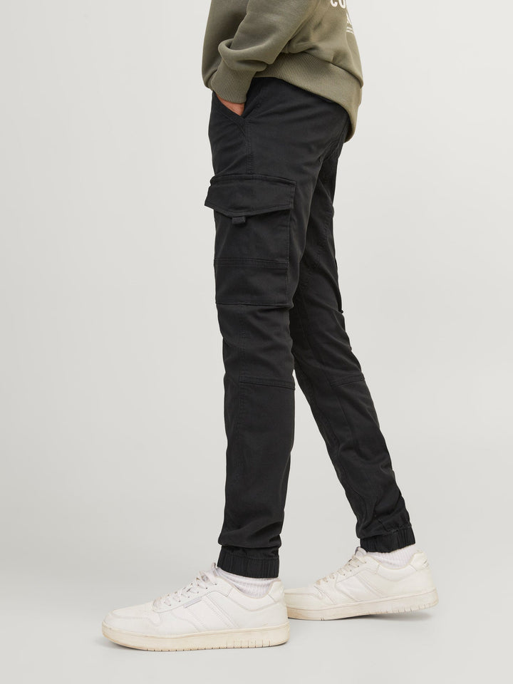 Jack&Jones Junior Paul chinosbukse – Black for barn - Brobrobrille
