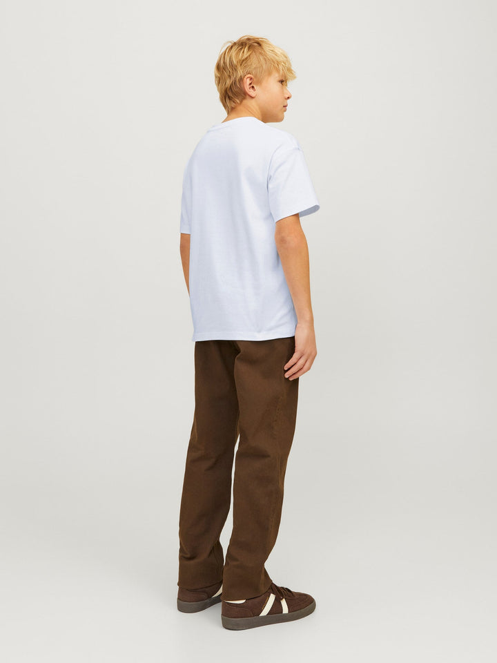 Jack&Jones Junior Urban t - skjorte i økologisk bomull – White Loose for barn - Brobrobrille