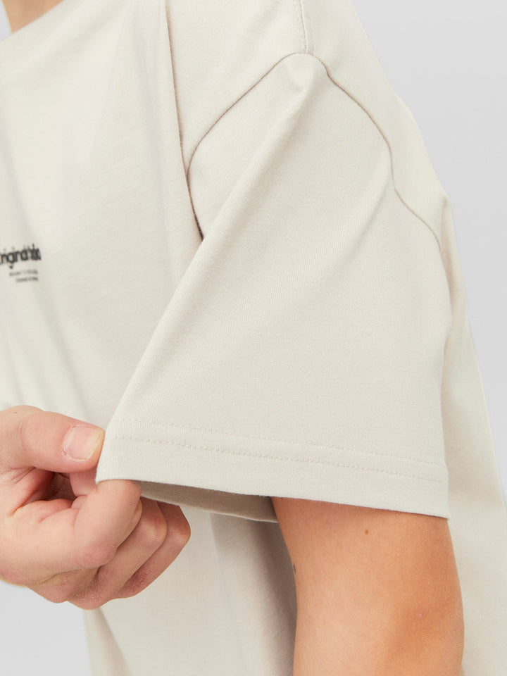 Jack&Jones Junior Vesterbro t - skjorte med 3D - trykk – Moonbeam for barn - Brobrobrille