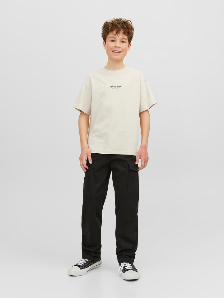 Jack&Jones Junior Vesterbro t - skjorte med 3D - trykk – Moonbeam for barn - Brobrobrille