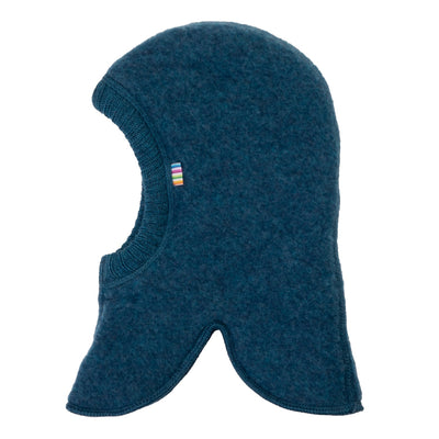 Joha Balaclava i børstet merinoull - Mørkeblå for barn - Brobrobrille