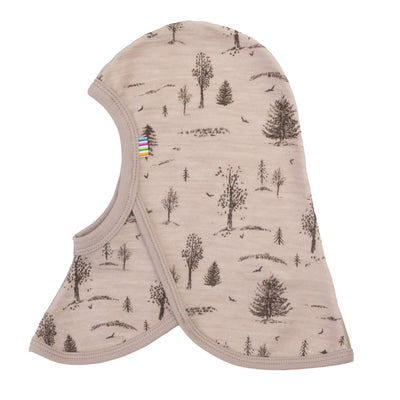 Joha Balaklava i merinoull og bambus for barn - Beige for barn - Brobrobrille