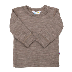 Joha Bluse med lange ermer – Beige Mel for barn - Brobrobrille
