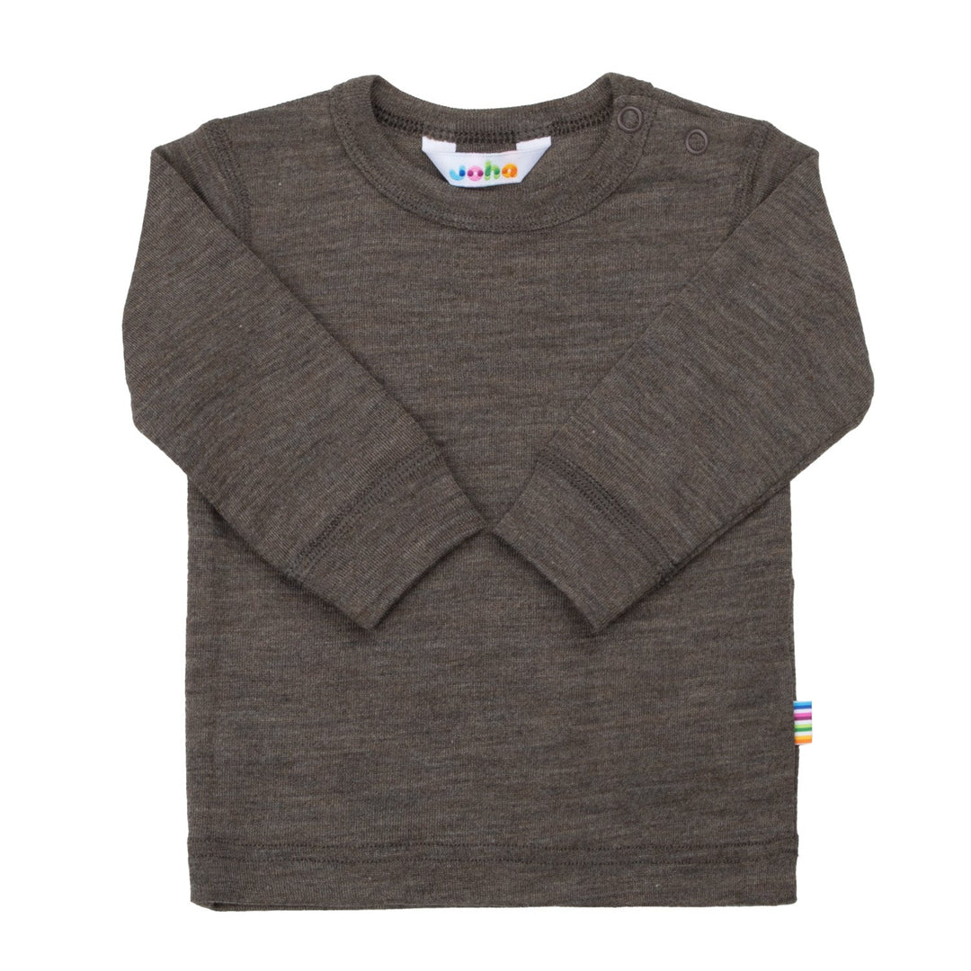 Joha Bluse med lange ermer – Brun Mel for barn - Brobrobrille