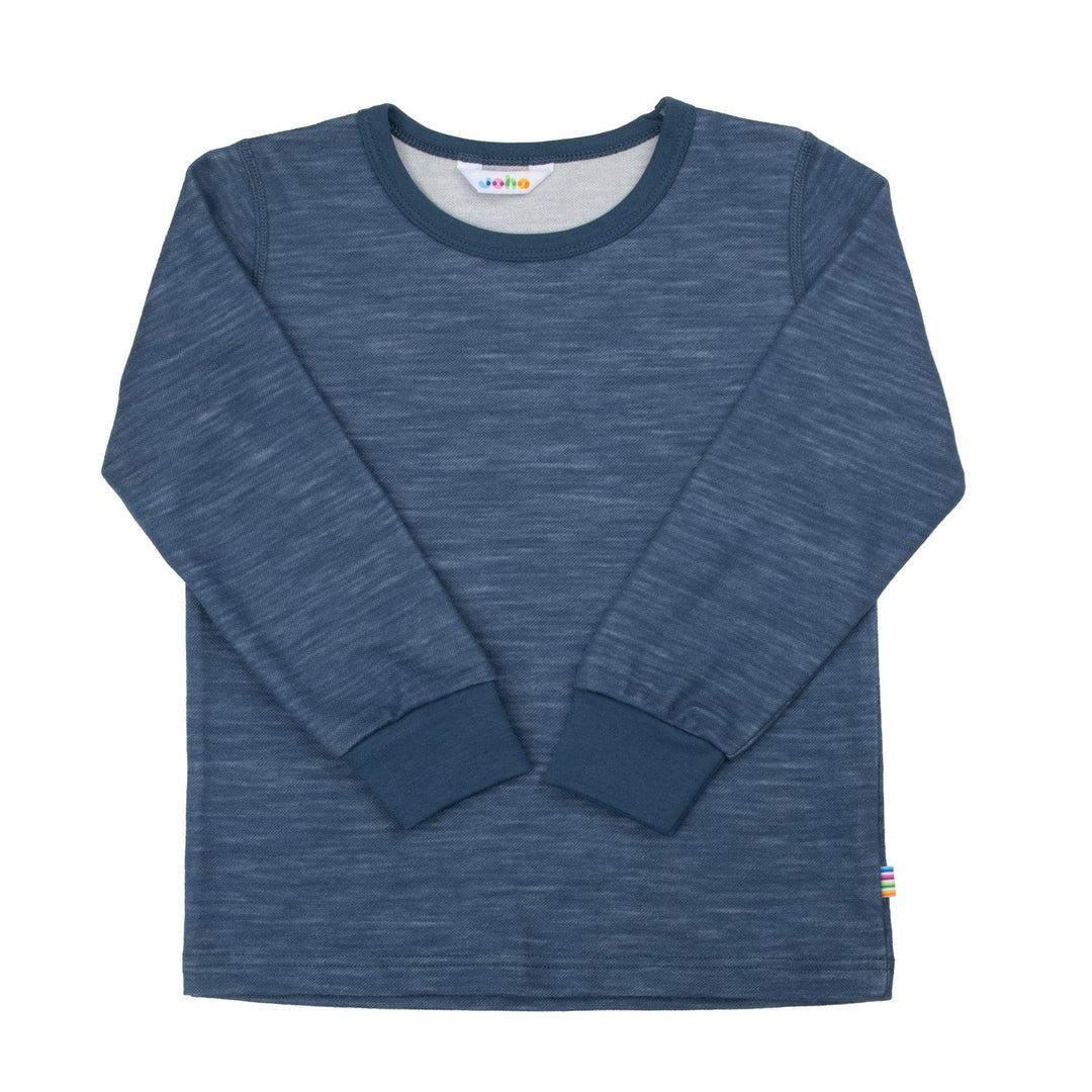 Joha Bluse med lange ermer – Dark Denim for barn - Brobrobrille
