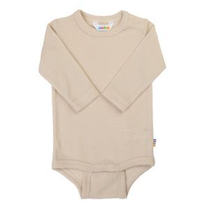 Joha Body Langermet i Økologisk Bomull - Lys Beige for barn - Brobrobrille