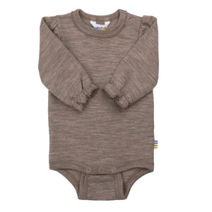 Joha Body med lange ermer – Beige Mel for barn - Brobrobrille