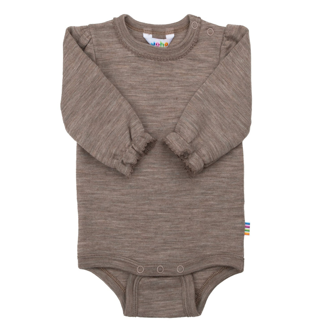 Joha Body med lange ermer – Beige Mel for barn - Brobrobrille