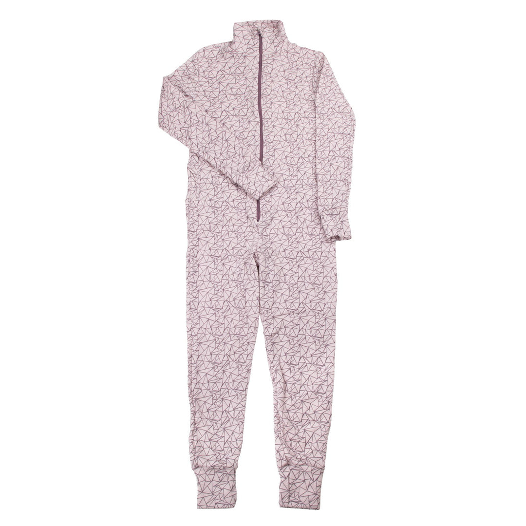 Joha Heldress i 100 % merinoull til dame - Rosa AOP for barn - Brobrobrille