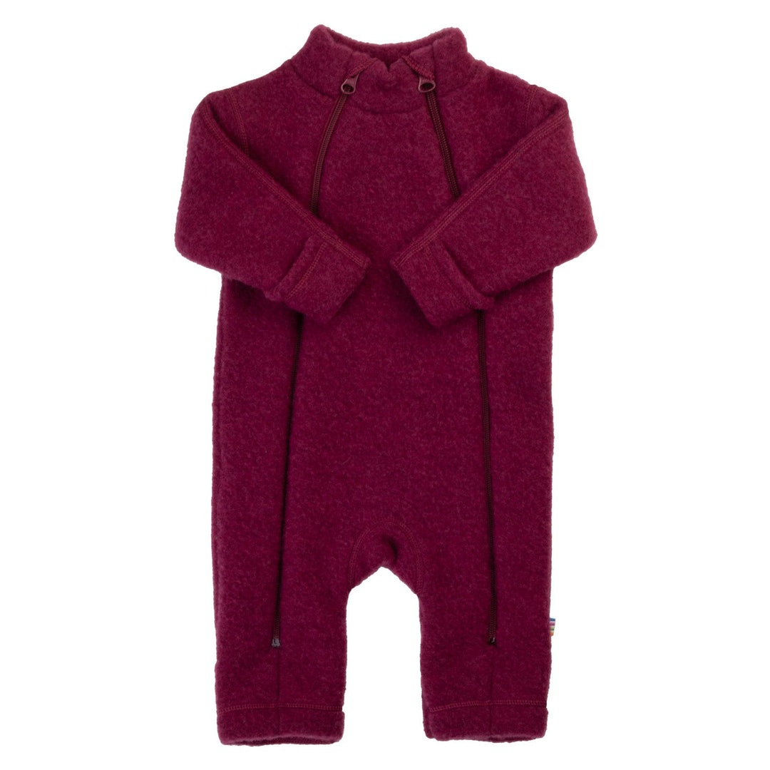 Joha Jumpsuit 2in1 Ulldress - Vinrød Melange for barn - Brobrobrille