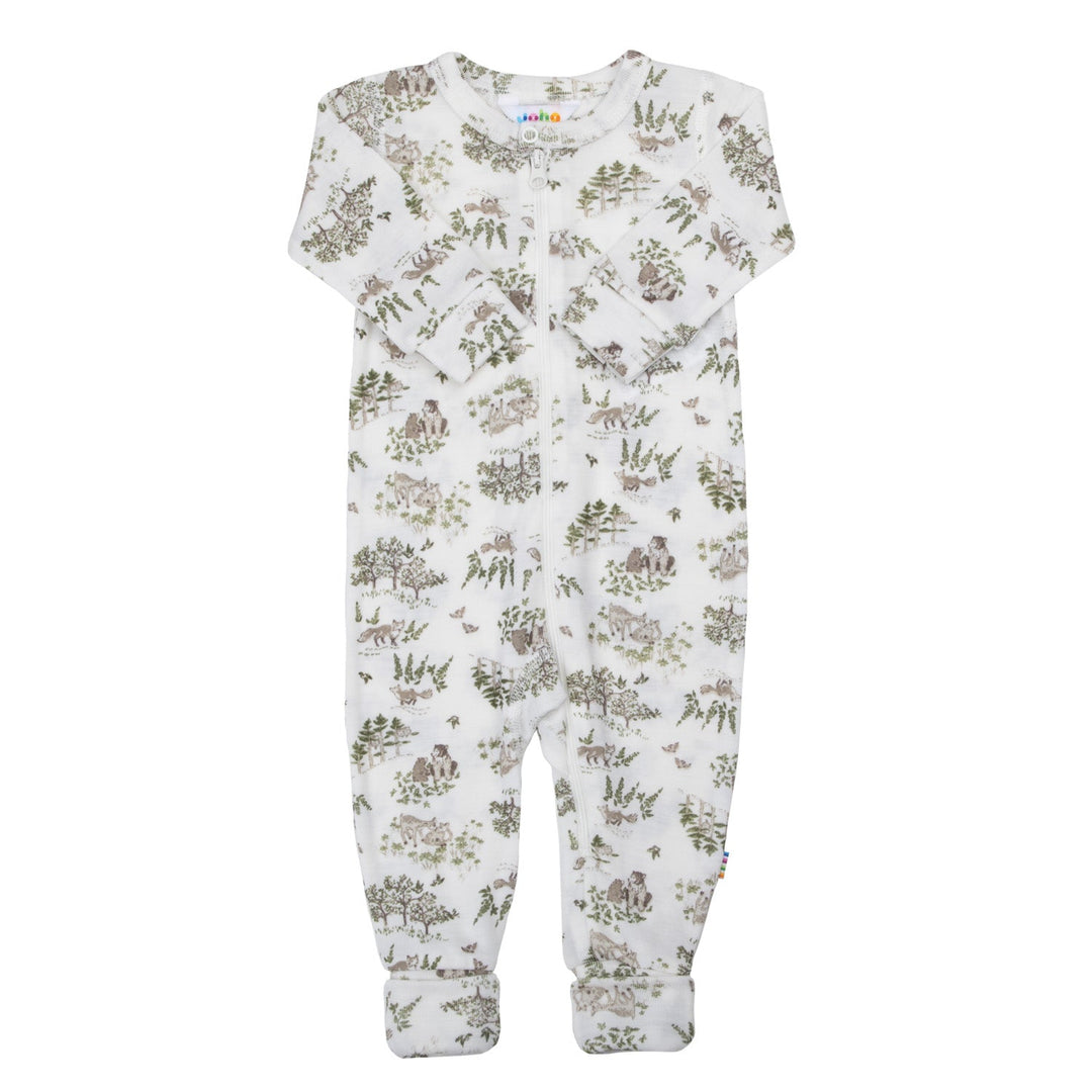 Joha Jumpsuit med 2 - i - 1 Fot – Off White for barn - Brobrobrille