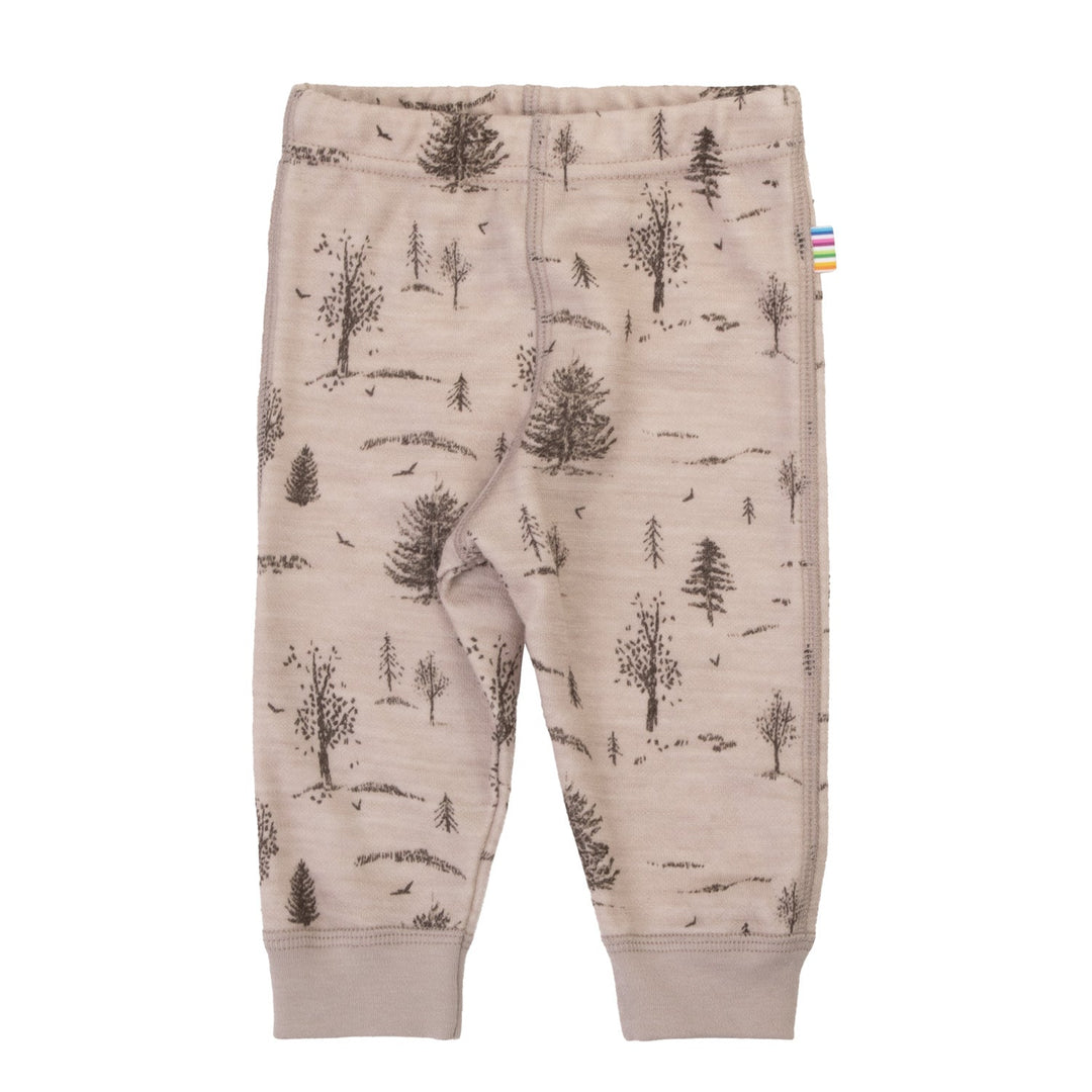 Joha Leggings i merinoull og bambus for barn - Beige for barn - Brobrobrille
