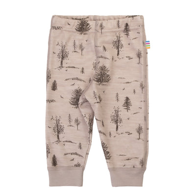 Joha Leggings i merinoull og bambus for barn - Beige for barn - Brobrobrille