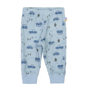 Joha Leggings i merinoull og bambus for barn - Blå for barn - Brobrobrille