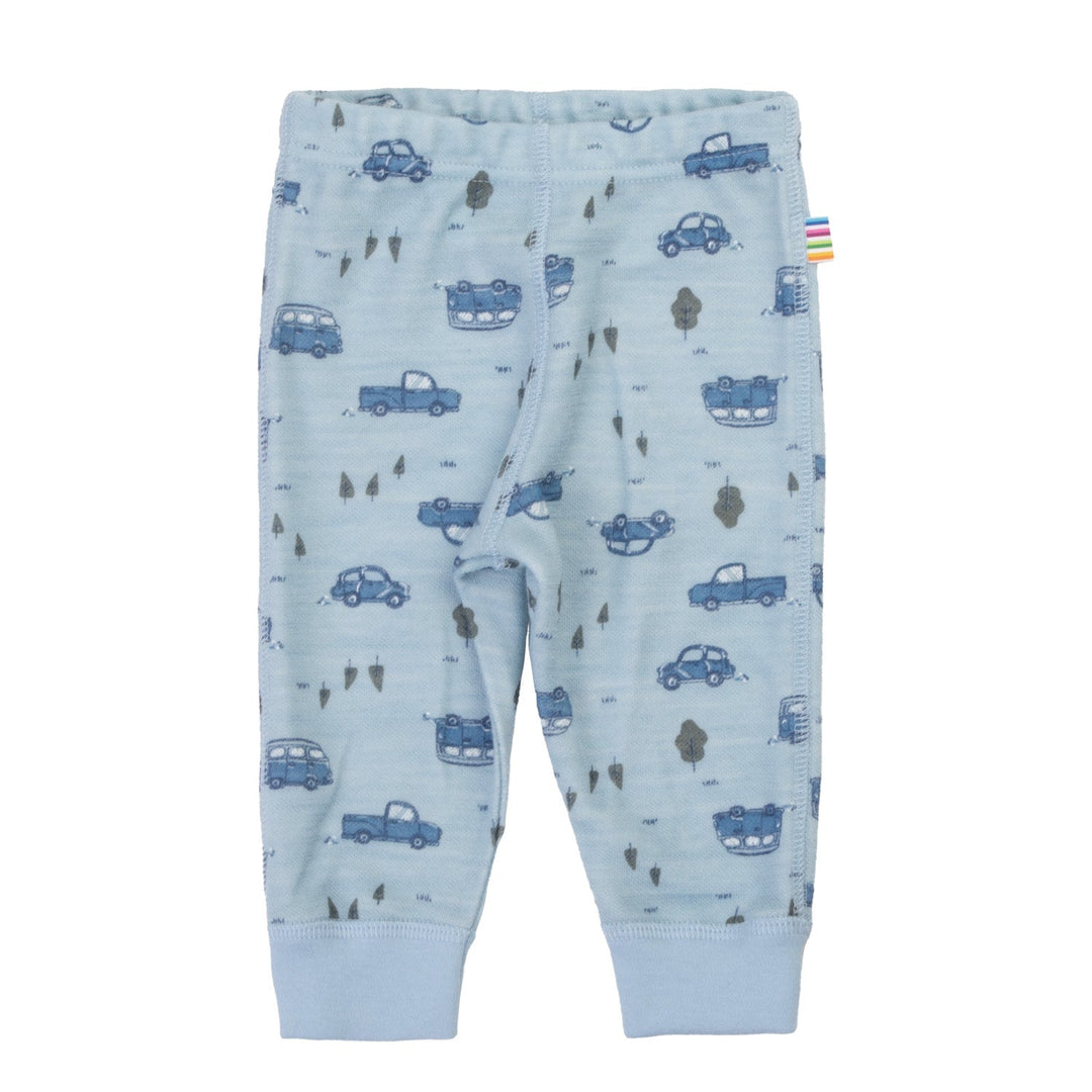 Joha Leggings i merinoull og bambus for barn - Blå for barn - Brobrobrille