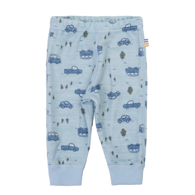 Joha Leggings i merinoull og bambus for barn - Blå for barn - Brobrobrille