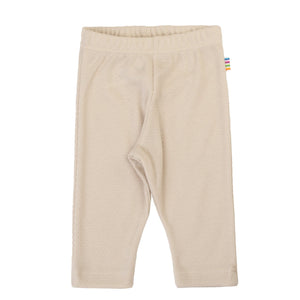 Joha Leggings i Økologisk Bomull - Lys Beige for barn - Brobrobrille