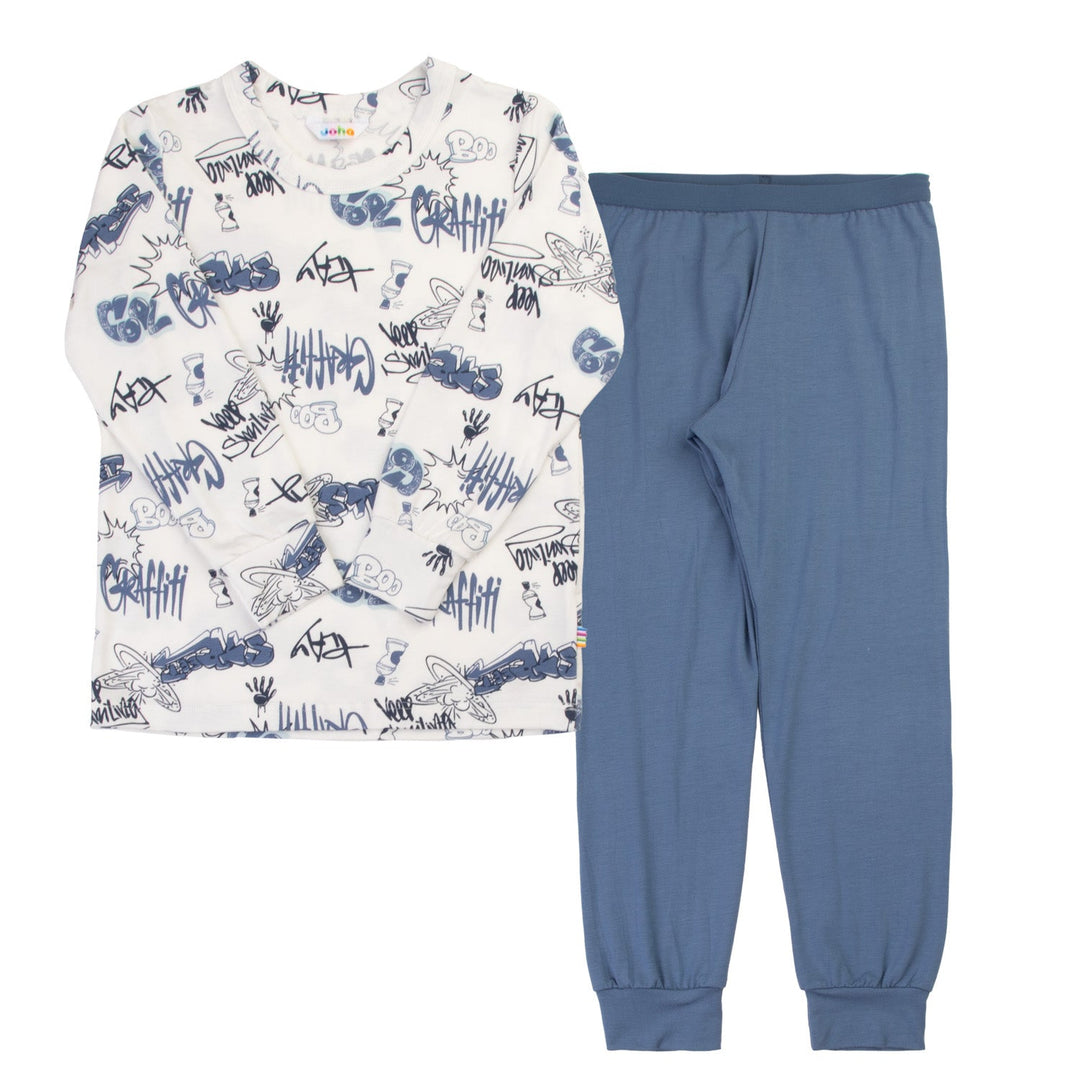 Joha Pyjamassett i bambus for barn - Off White for barn - Brobrobrille