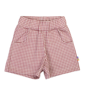 Joha Shorts i Økologisk Bomull - Mørk Rose for barn - Brobrobrille