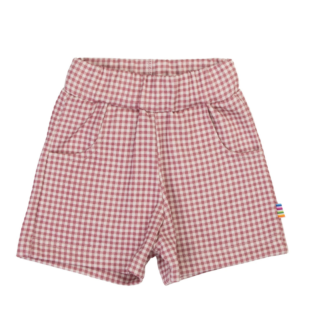 Joha Shorts i Økologisk Bomull - Mørk Rose for barn - Brobrobrille