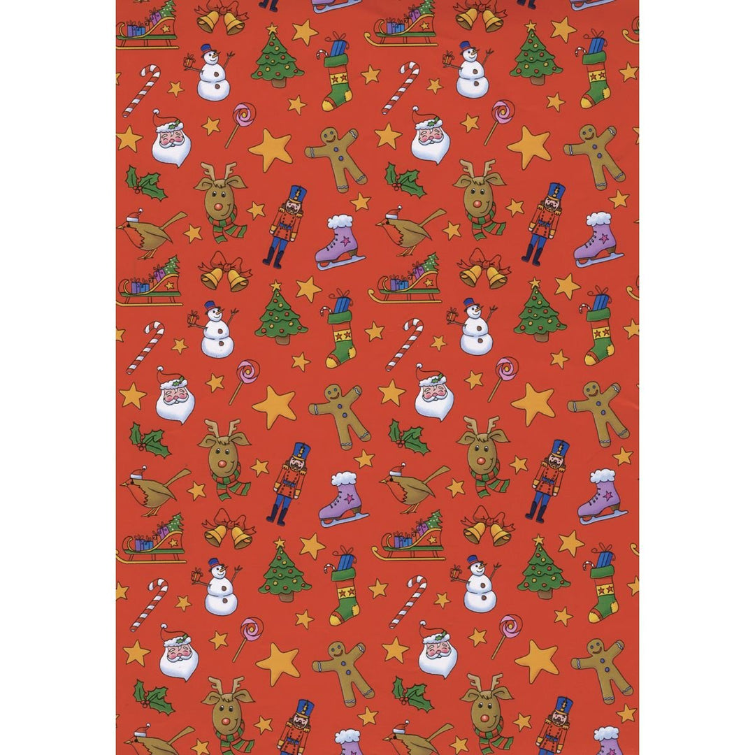 Julepapir Barn – 2 x 0,7 m Gavepapir (6 motiver) for barn - Brobrobrille