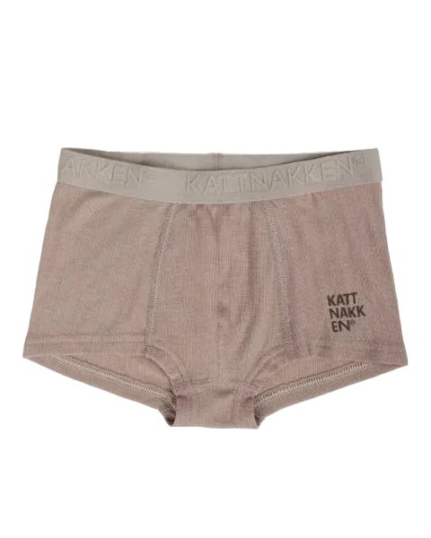 Kattnakken Alltid Ull Ullbokser til gutt - Lys Bark for barn - Brobrobrille