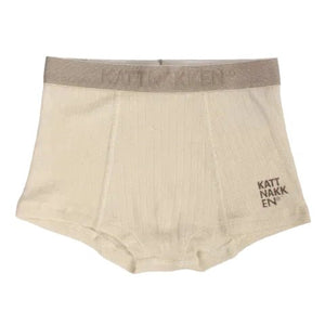 Kattnakken Alltid Ull Ullbokser til gutt - Ullkvit for barn - Brobrobrille