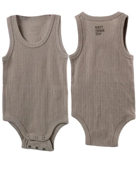 Kattnakken Alltid Ull Ullsinglet Body - Månefjell for barn - Brobrobrille