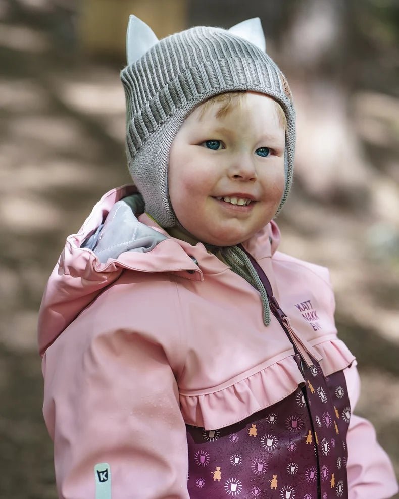 Kattnakken Babylue i Merinoull - Månefjell for barn - Brobrobrille