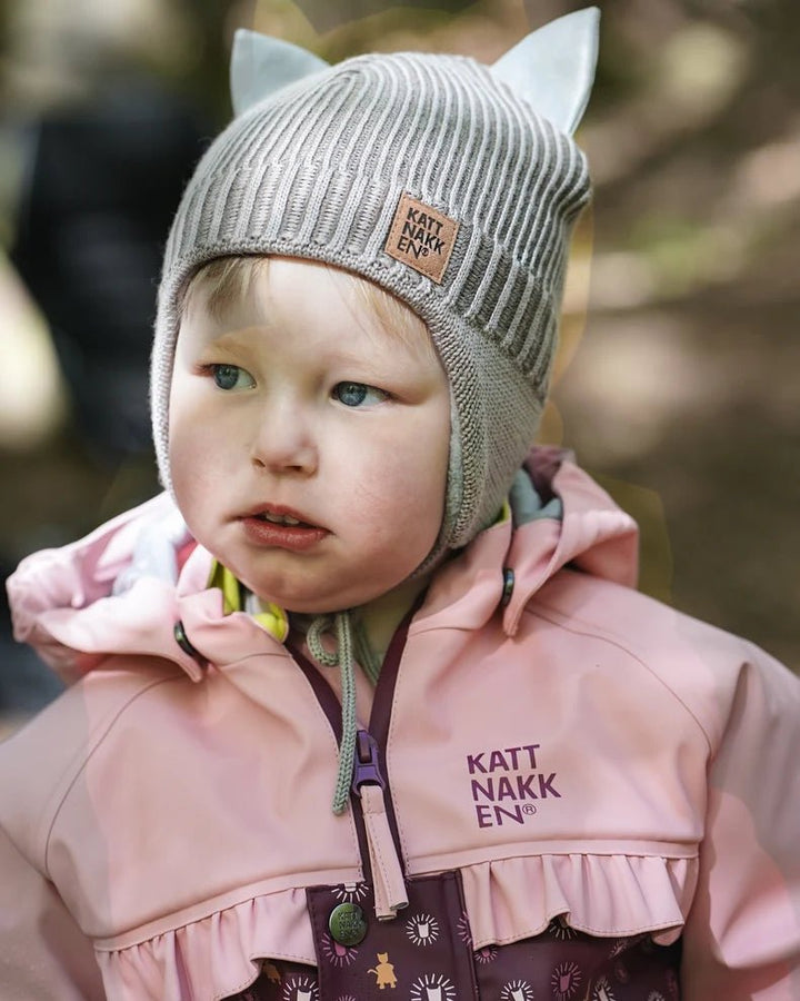 Kattnakken Babylue i Merinoull - Månefjell for barn - Brobrobrille