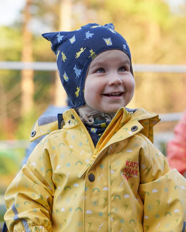 Kattnakken Babylue Vendbar - Marine / Lys Bark for barn - Brobrobrille