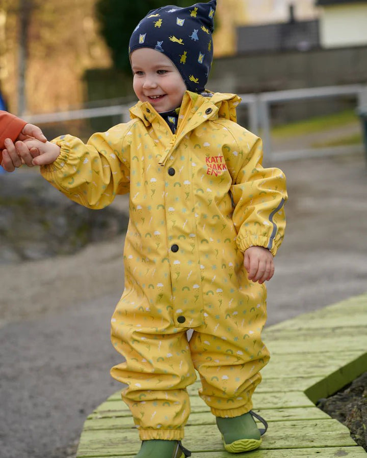 Kattnakken Babyregndress Dugg - Bananskum for barn - Brobrobrille