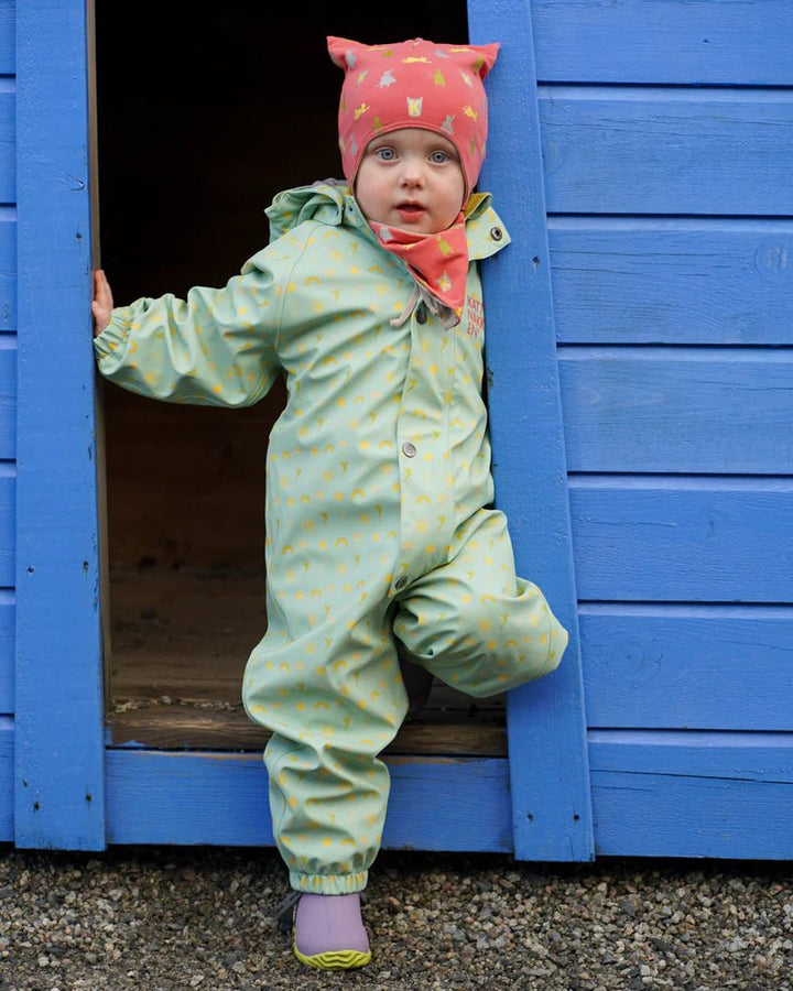 Kattnakken Babyregndress Dugg - Jane Pistasj for barn - Brobrobrille