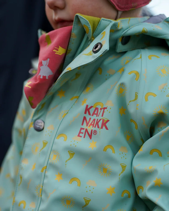 Kattnakken Babyregndress Dugg - Jane Pistasj for barn - Brobrobrille