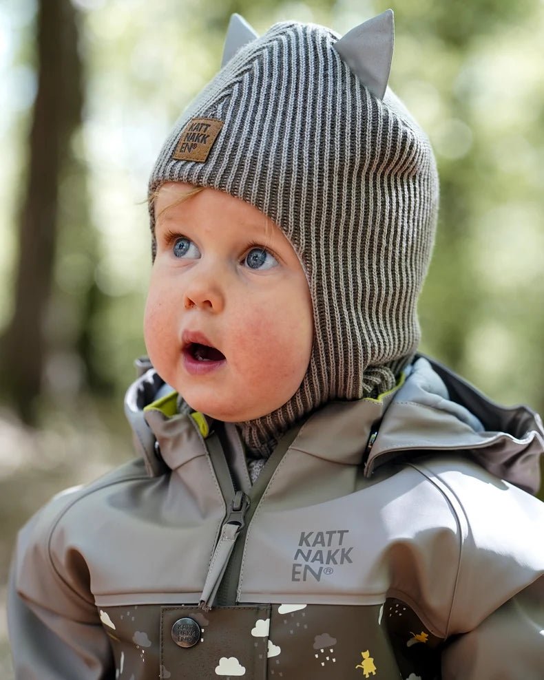 Kattnakken Balaklava i Merinoull - Månefjell for barn - Brobrobrille