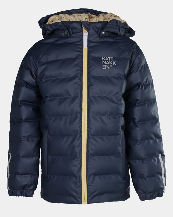 Kattnakken Bobleregnjakke Dis Junior - Marine for barn - Brobrobrille
